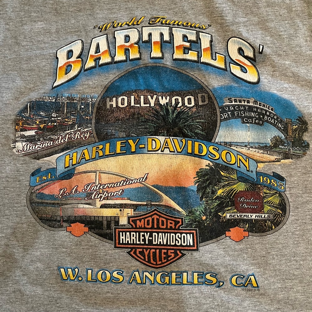Harley-Davidson Logo Gray Long Sleeve Tee
